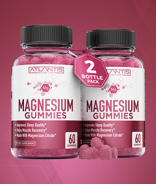 Magnesium Gummies 2Pack (120 Gummies) Atlantis Nutrition