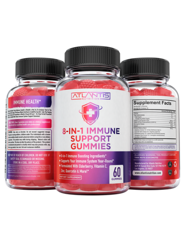 8-In-1 Immune Support Gummies With Elderberry 2-Pack (120 Gummies)